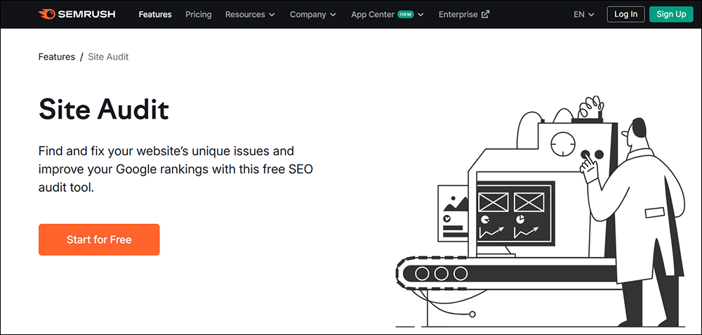 SEMrush Site Audit Tool