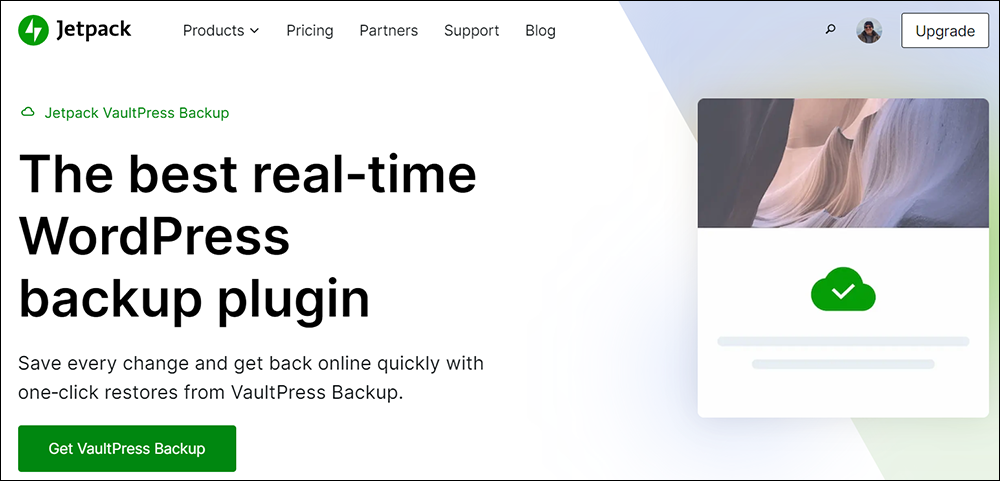 Best WordPress Backup Plugins - Jetpack VaultPress Backup