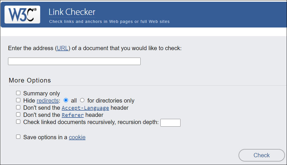W3C Link Checker