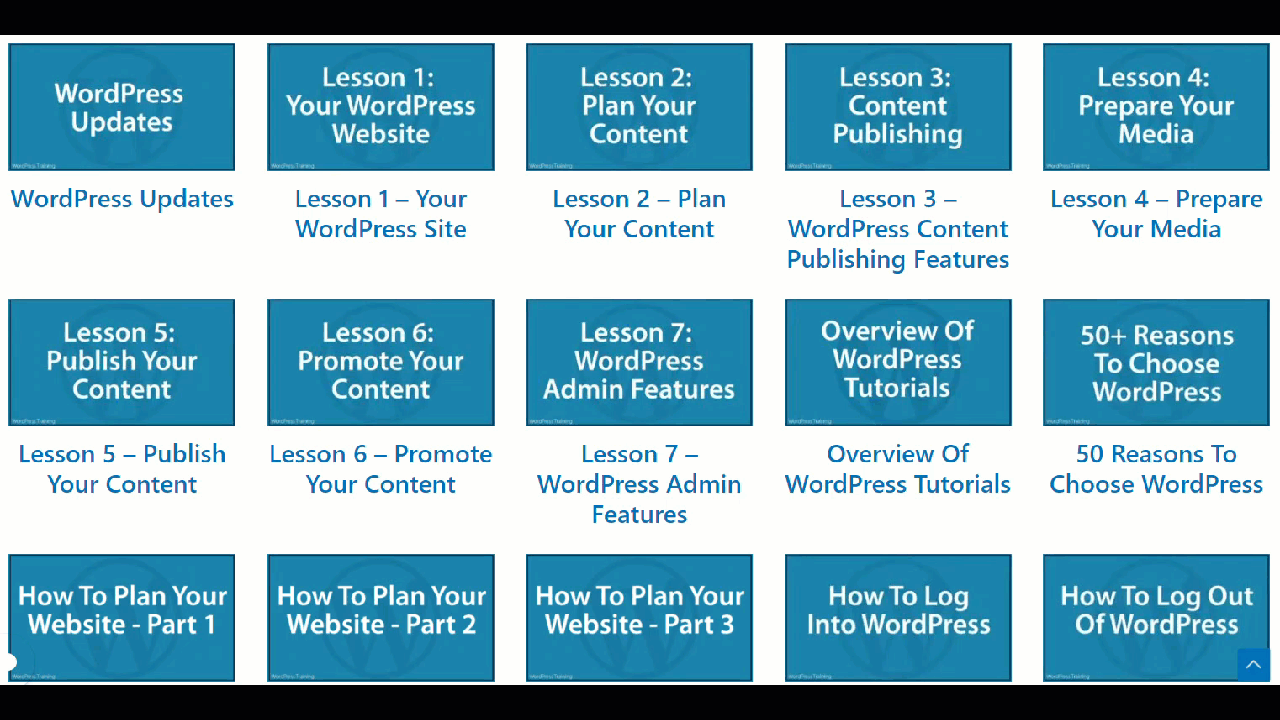 WPTrainingManual.com WordPress tutorials.