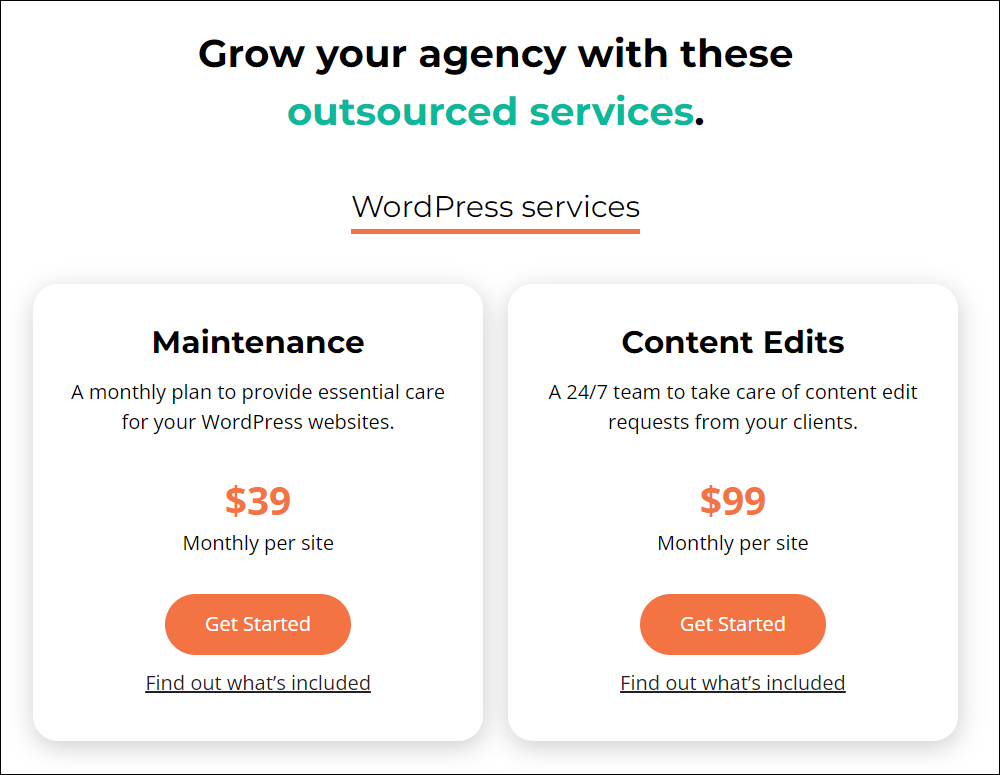 GoWP Maintenance services