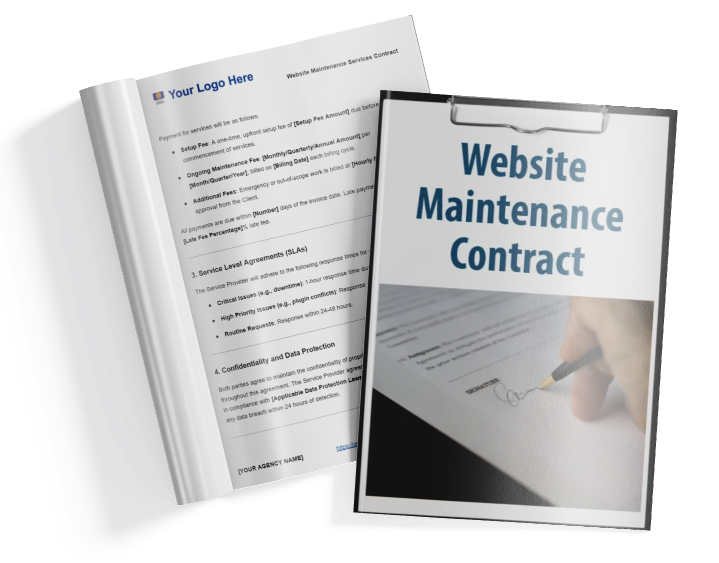 WordPress Maintenance Services Sales Toolkit - Website Maintenance Contract Template